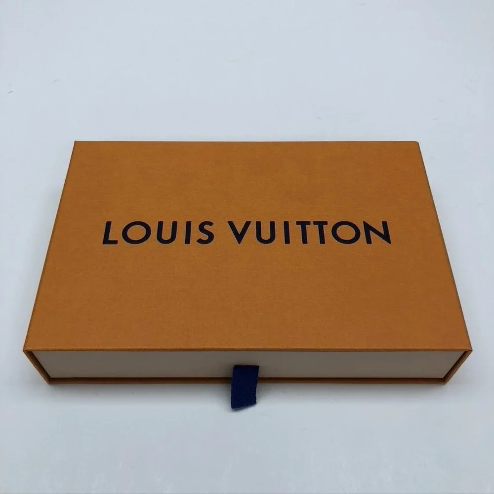 Authentic Louis‎ Vuitton Box Drawer Style Empty Storage Small Orange 8x5.5x1.5